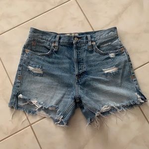Free People denim shorts